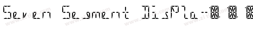 Seven Segment Displa字体转换